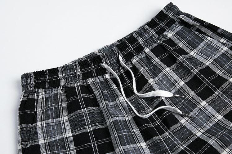 RT No. 2715 WIDE PLAID PANTS