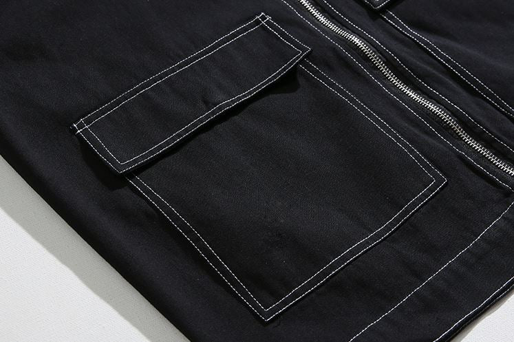 RT No. 5290 BLACK STITCHED OUTLINE DENIM JK