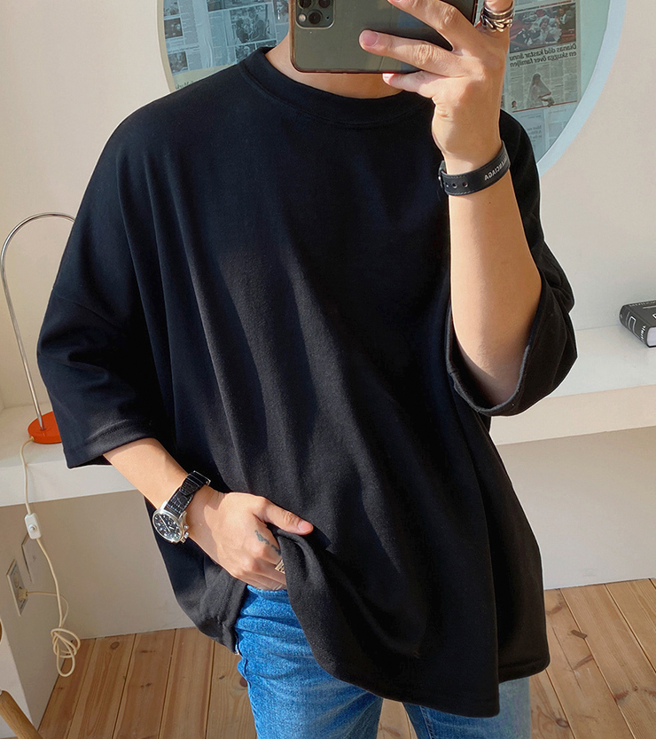 RT No. 1514 HALF SLEEVE OVERSIZE SHIRT