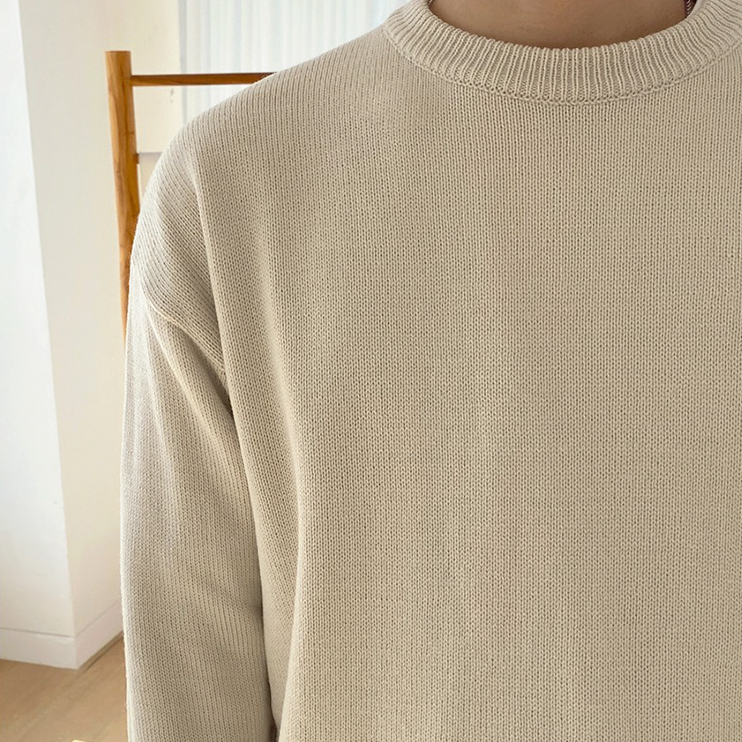 RT No. 3395 ROUND NECK KNITTED SWEATER