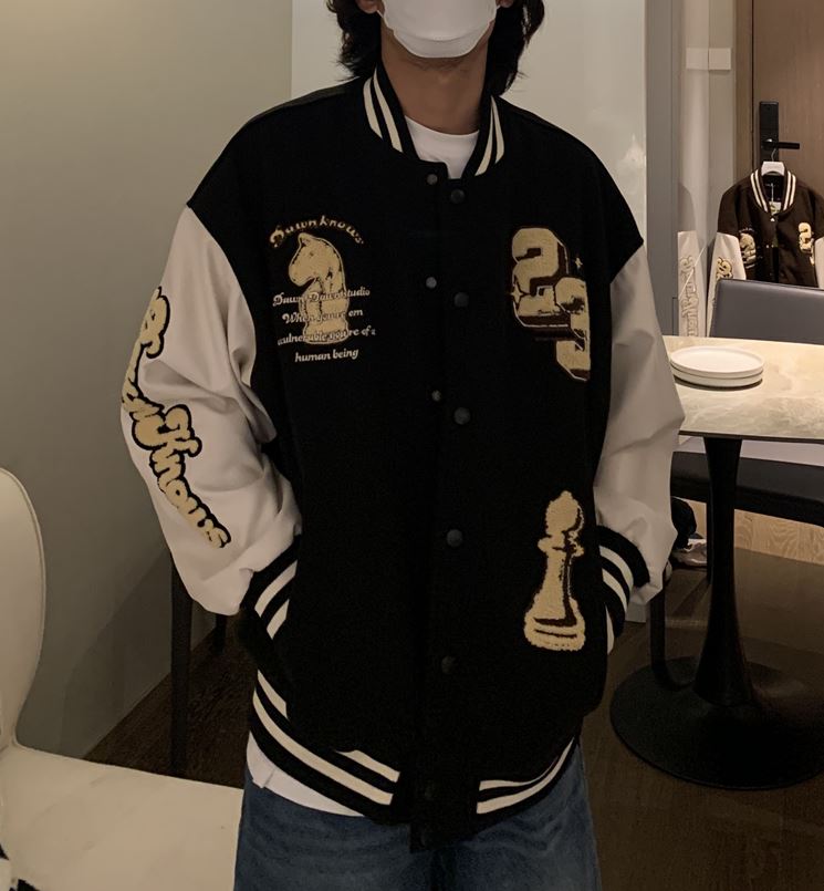 RT No. 5330 EMBROIDERED CHESS VARSITY JK