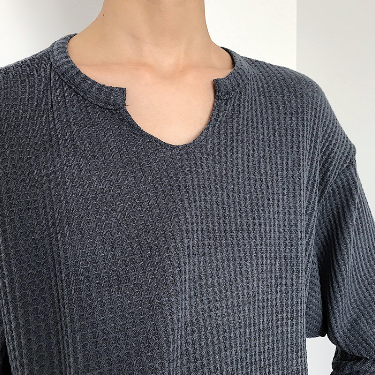 RT No. 4259 U-NECK WAFFLE LONGSLEEVE