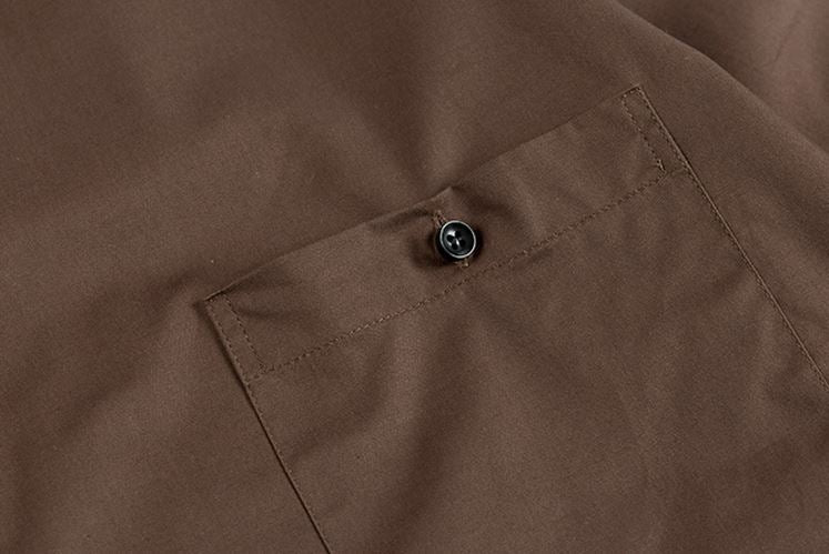 RT No. 4414 BROWN COLLAR SHIRT