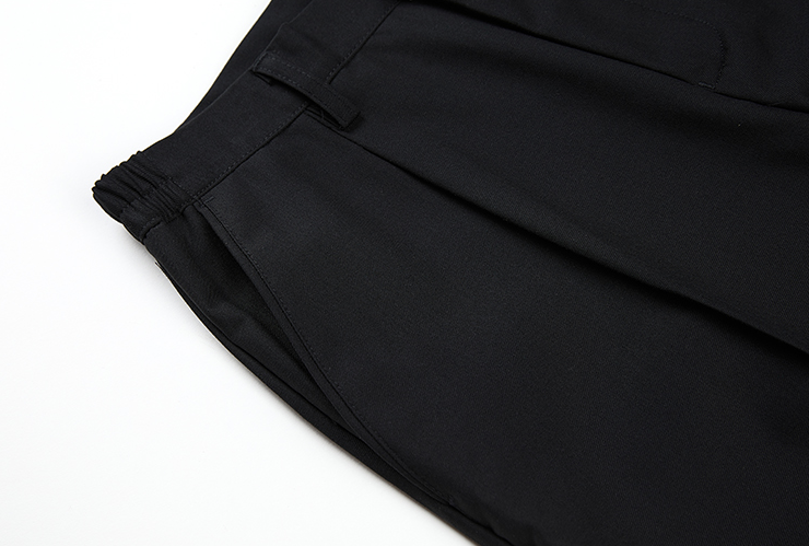 RT No. 3157 BLACK WIDE STRAIGHT PANTS