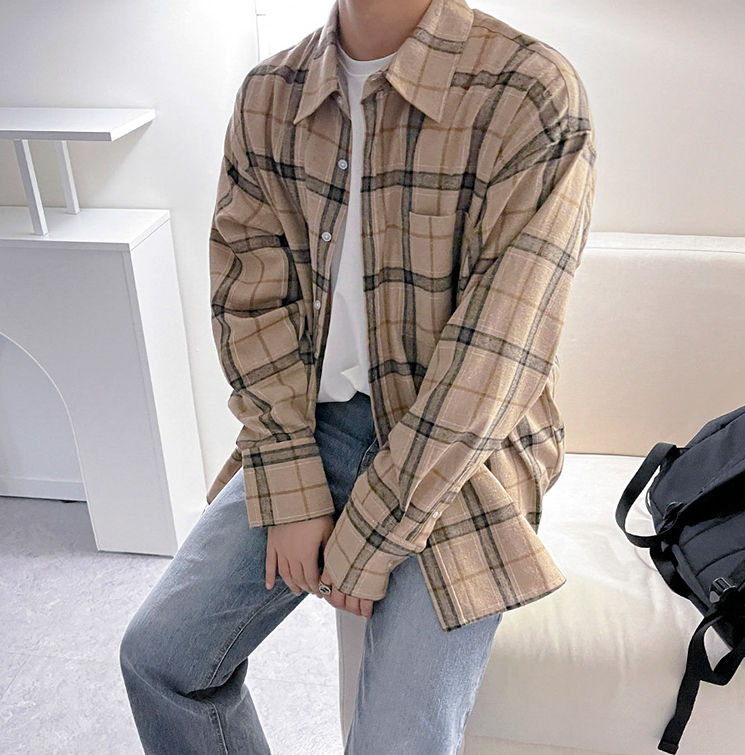 RT No. 4275 PLAID COLLAR SHIRT