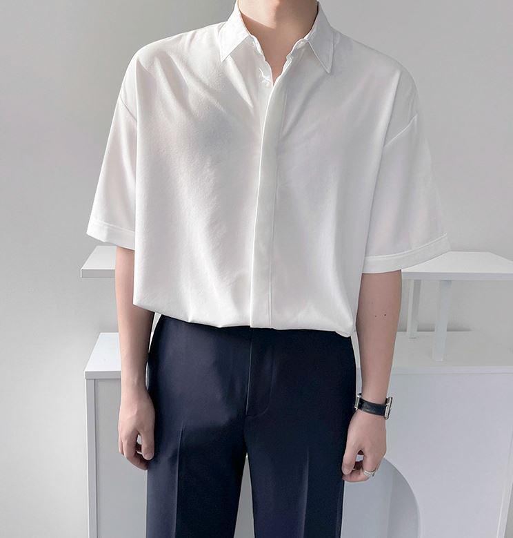 RT No. 4442 HALF SLEEVE COLLAR SHIRT