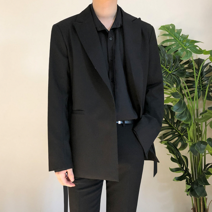 RT No. 2583 BELT BLAZER SUIT JK