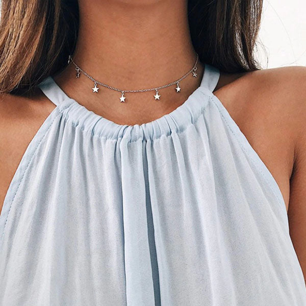 Desiree Mini Stars Choker Necklace