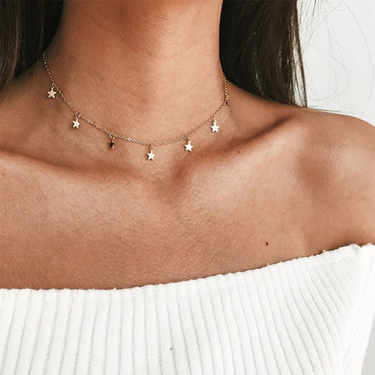 Desiree Mini Stars Choker Necklace