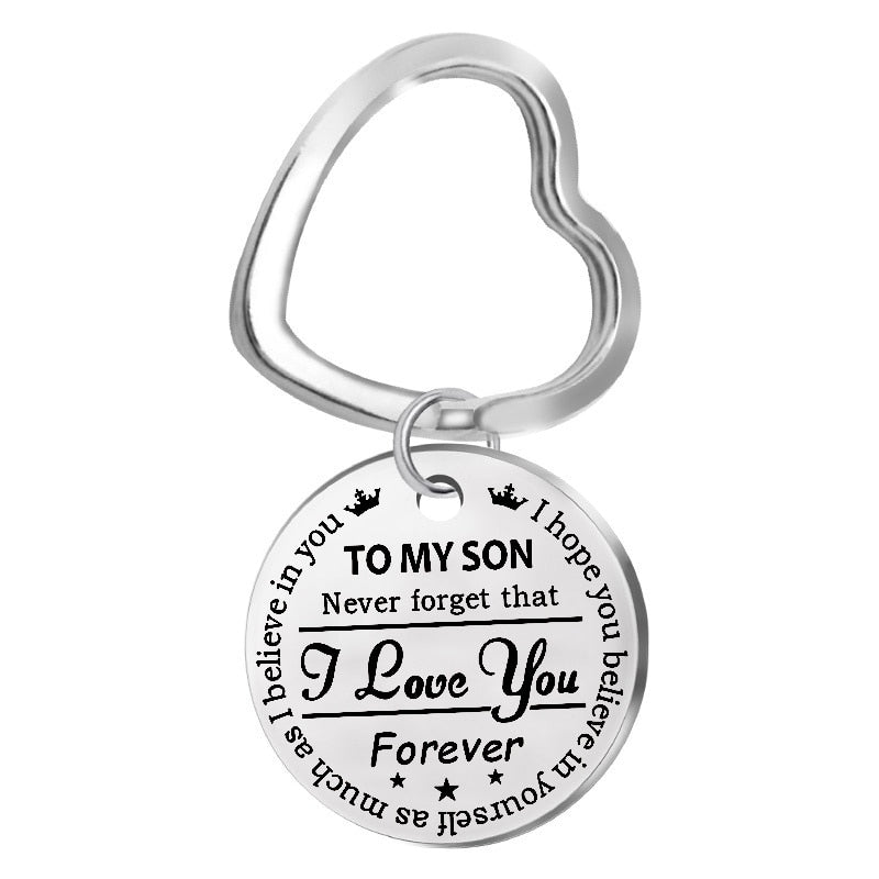 To my Son - Heart Key Chain