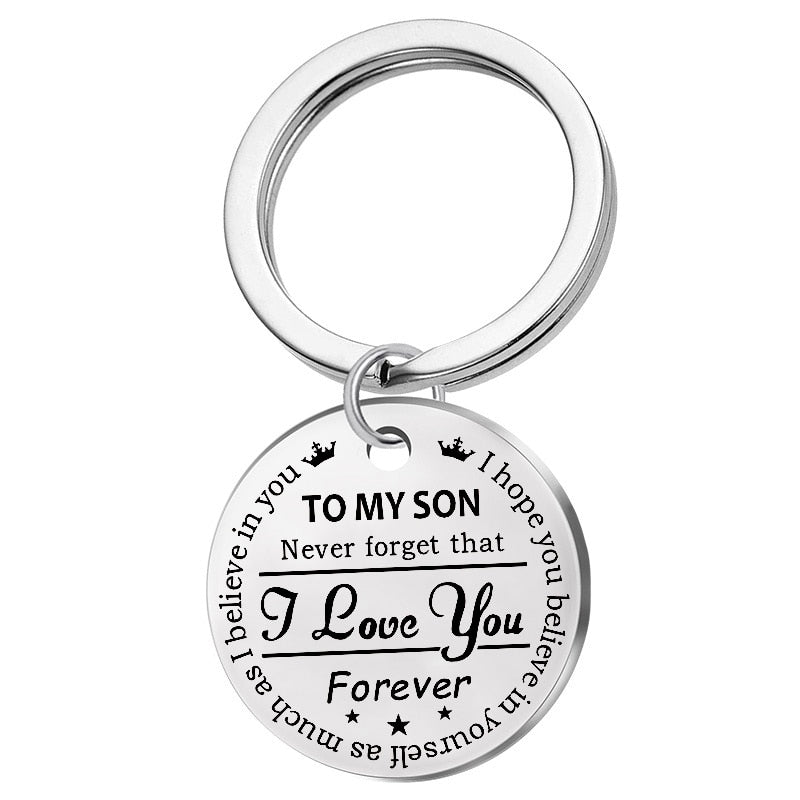 To my Son - Round Key Chain