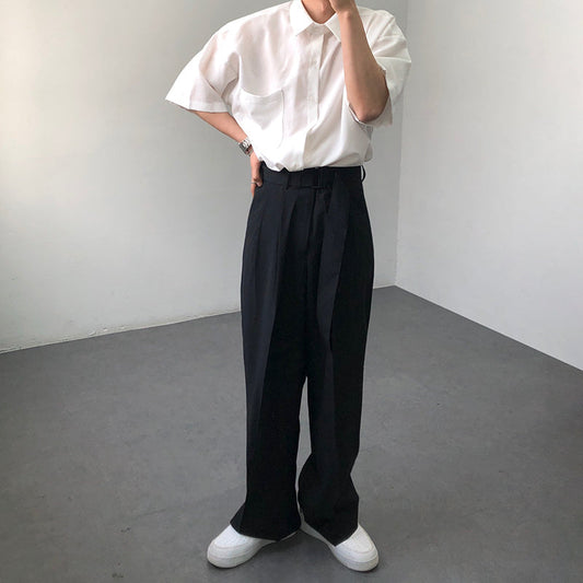 RT No. 1707 LOOSE WIDE SUIT PANTS