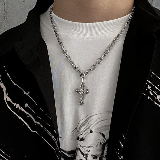 CROSS PENDANT CHAIN NECKLACE