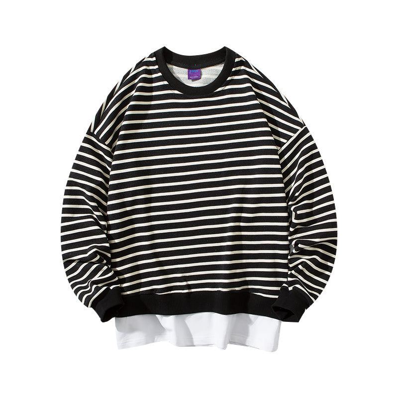 RT No. 5042 STRIPED TWO PIECE SWEATER