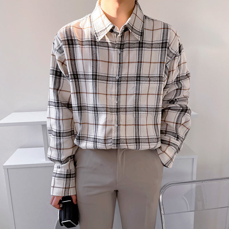 RT No. 4275 PLAID COLLAR SHIRT