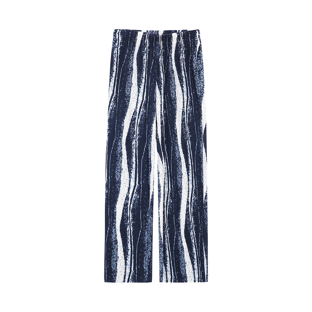 RT No. 1425 PATTERN PLEATED PANTS