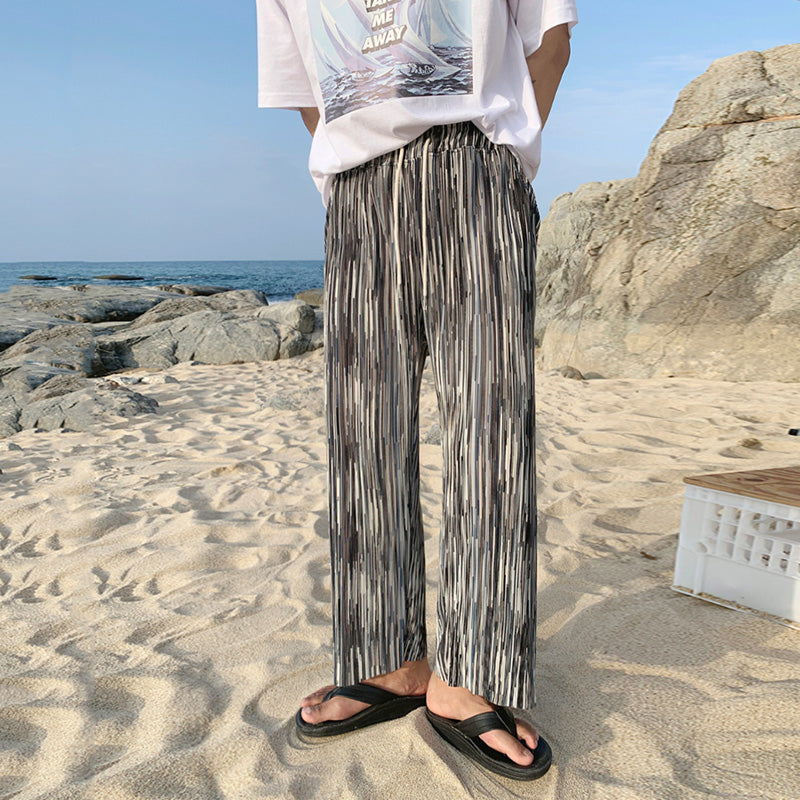 RT No. 1516 WIDE PLEATED PATTERN PANTS