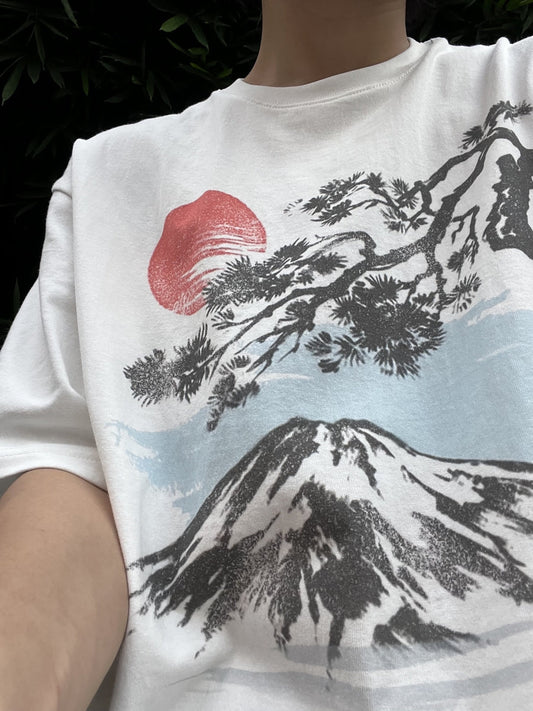 RT No. 5070 HALF SLEEVE MOUNT FUJI SHIRT