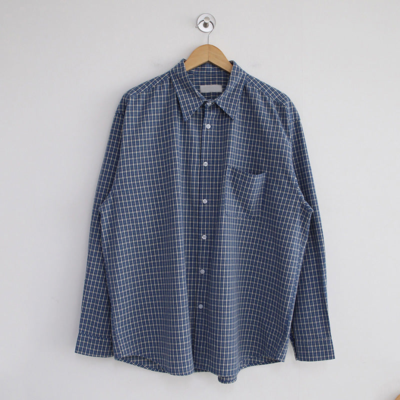 RT No. 5062 PLAID BUTTON-UP COLLAR SHIRT