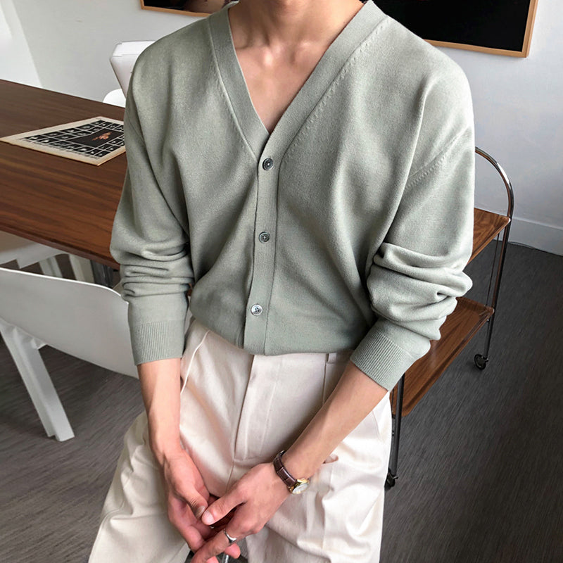 RT No. 4383 V-NECK CARDIGAN