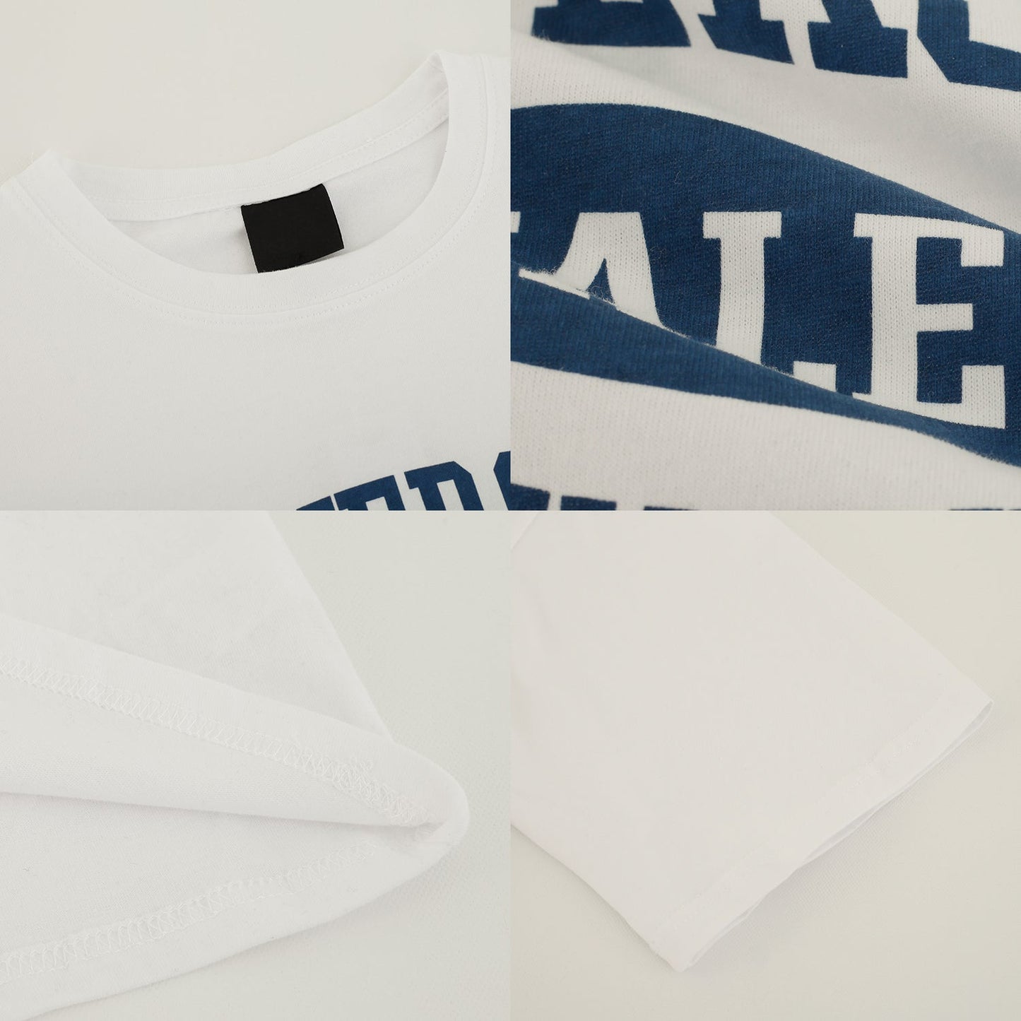 RT No. 5215 WHITE HALF SLEEVE LETTER SHIRT