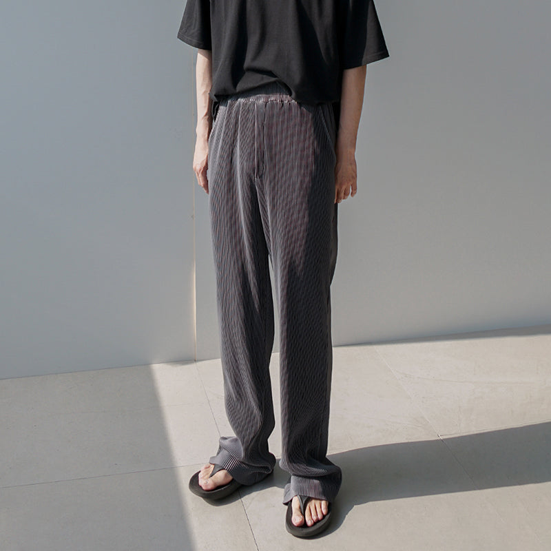 RT No. 1755 STRAIGHT WIDE PLEATED PANTS