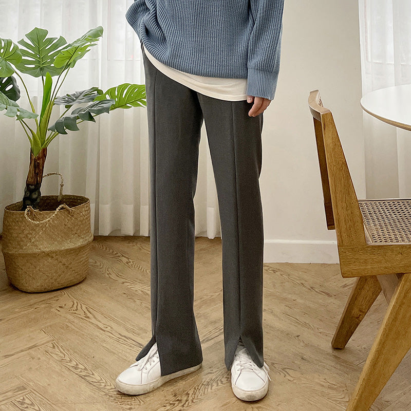 RT No. 4458 STRAIGHT SPLIT CASUAL PANTS