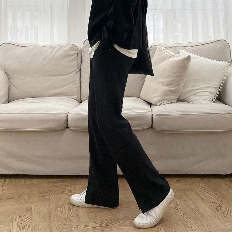 RT No. 4458 STRAIGHT SPLIT CASUAL PANTS