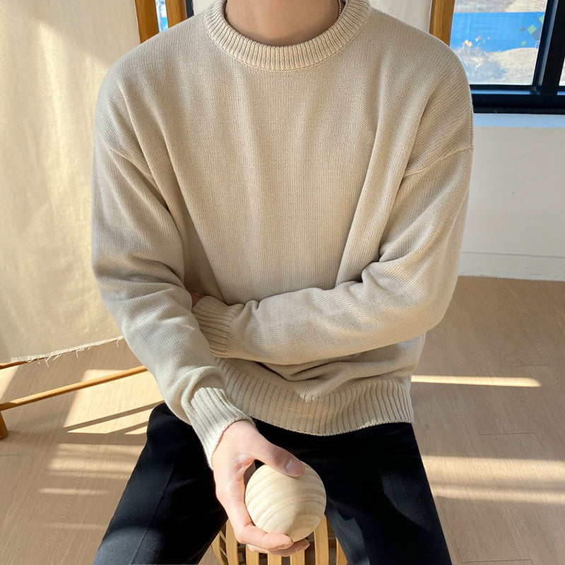 RT No. 3395 ROUND NECK KNITTED SWEATER