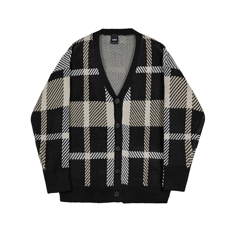 RT No. 3217 PLAID CARDIGAN