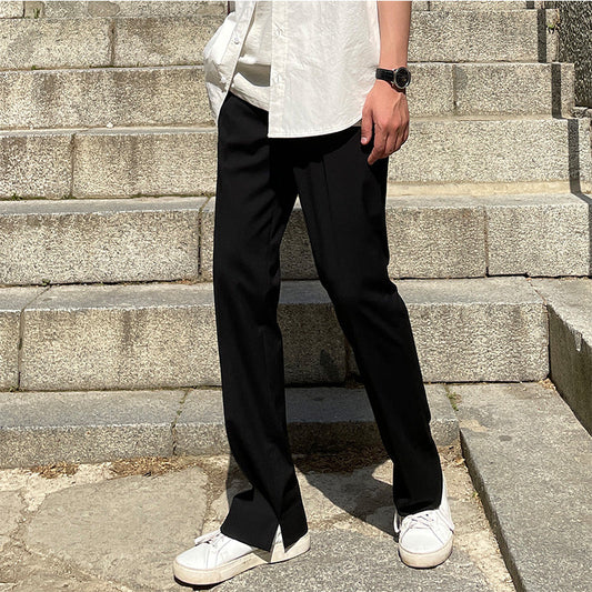 RT No. 4455 STRAIGHT WIDE DRAPE SUIT PANTS