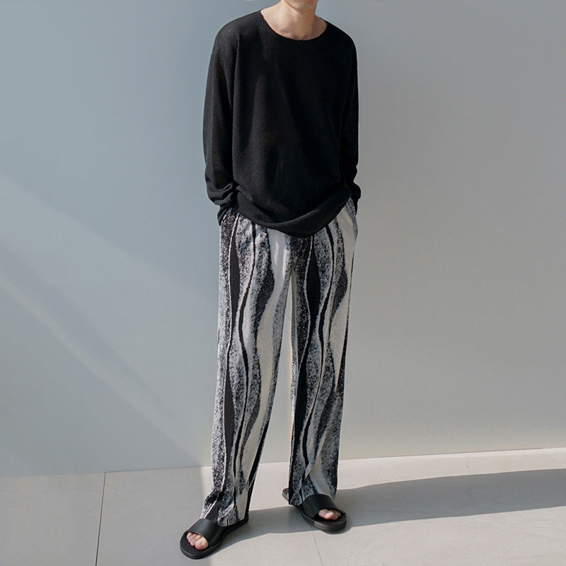 RT No. 1425 PATTERN PLEATED PANTS