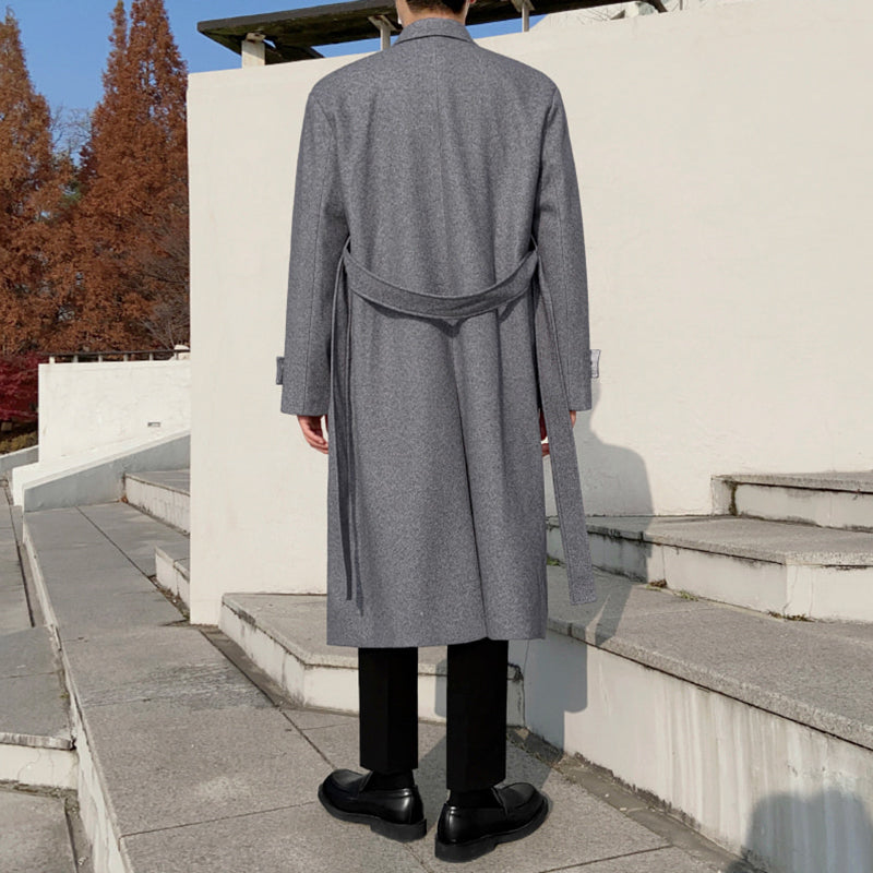 RT No. 3403 BELT WOOLEN COAT JK