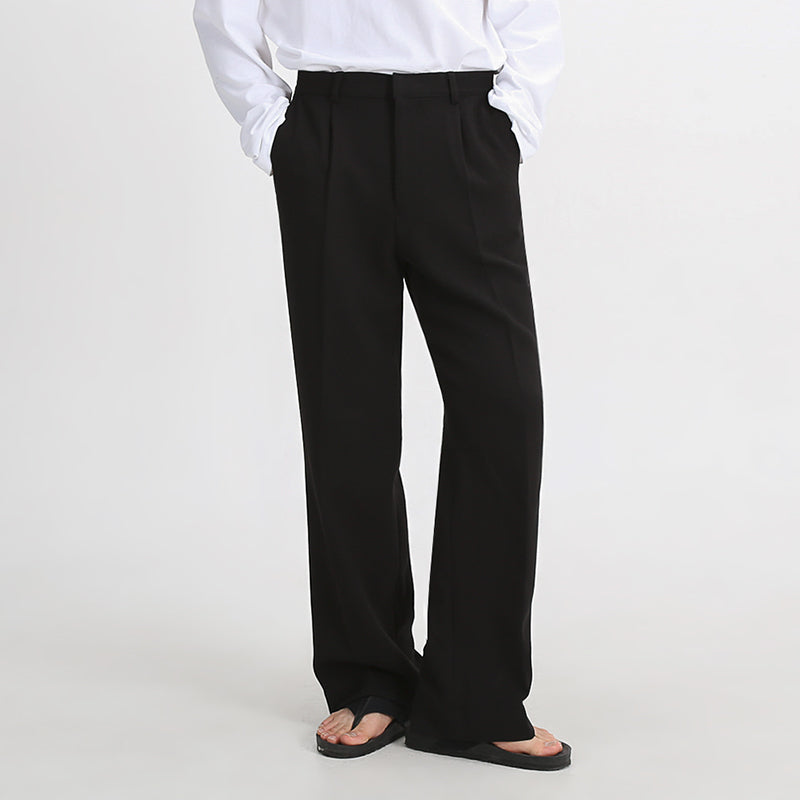 RT No. 2526 DRAPES STRAIGHT WIDE PANTS