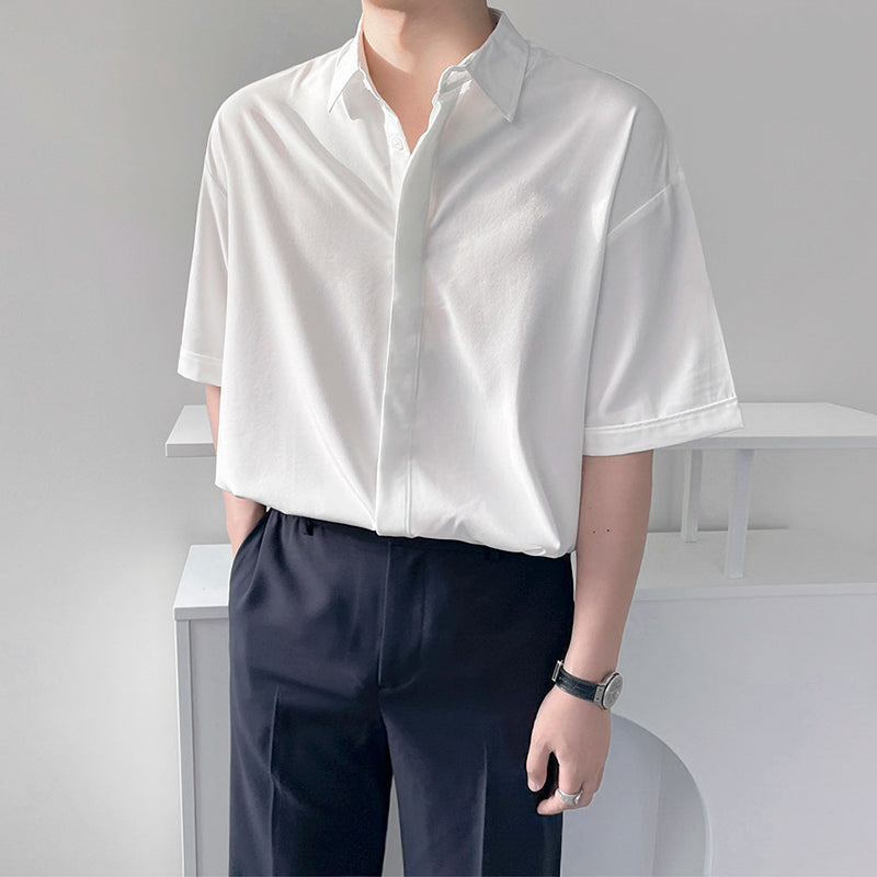 RT No. 4442 HALF SLEEVE COLLAR SHIRT