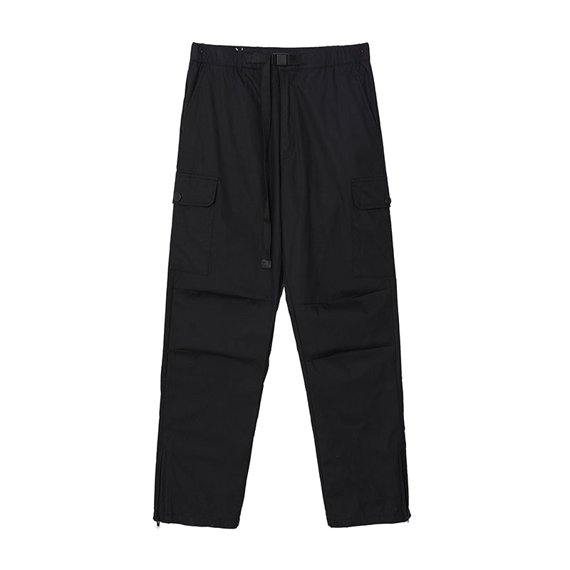 RT No. 5452 CARGO STRAIGHT WIDE ANKLE ZIPPER PANTS