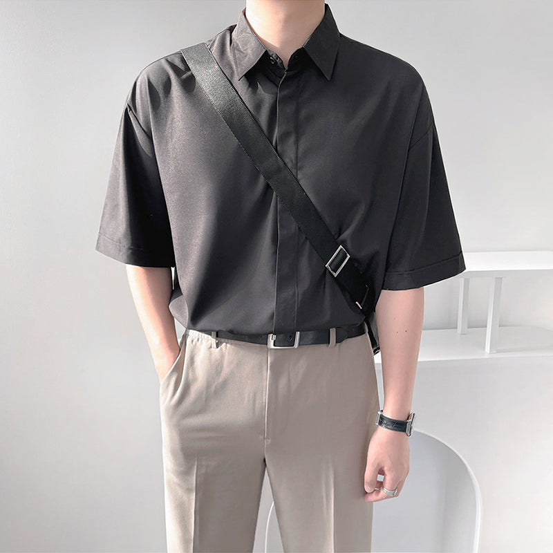 RT No. 4442 HALF SLEEVE COLLAR SHIRT