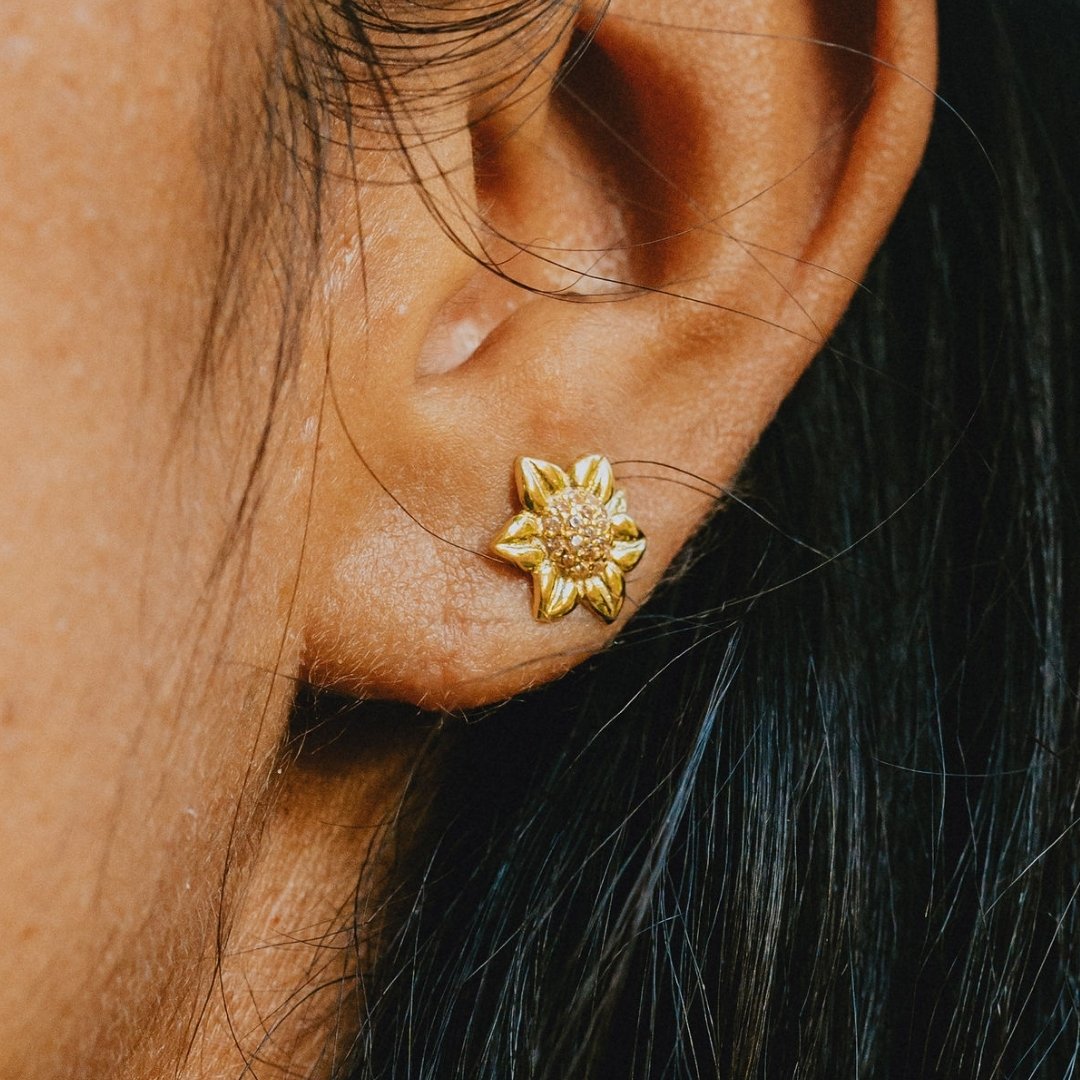 Blooming Sunflower Earrings