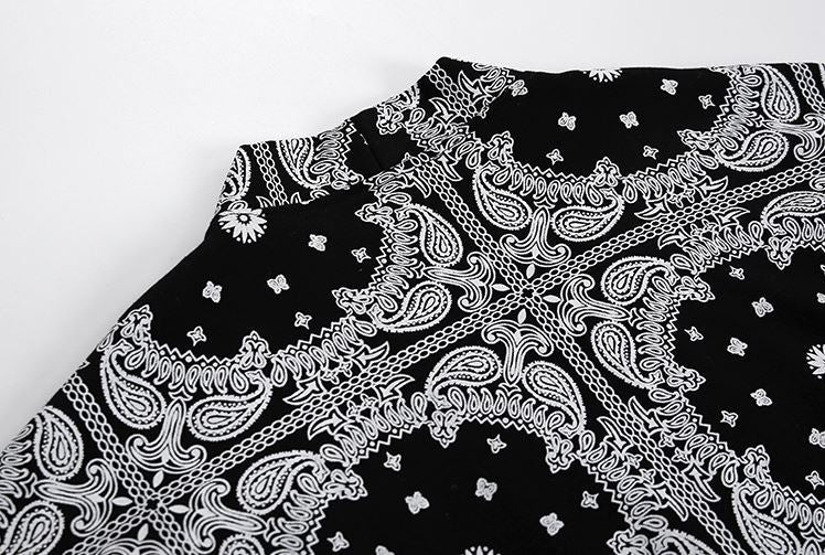 RT No. 5040 BLACK PATTERN CARDIGAN